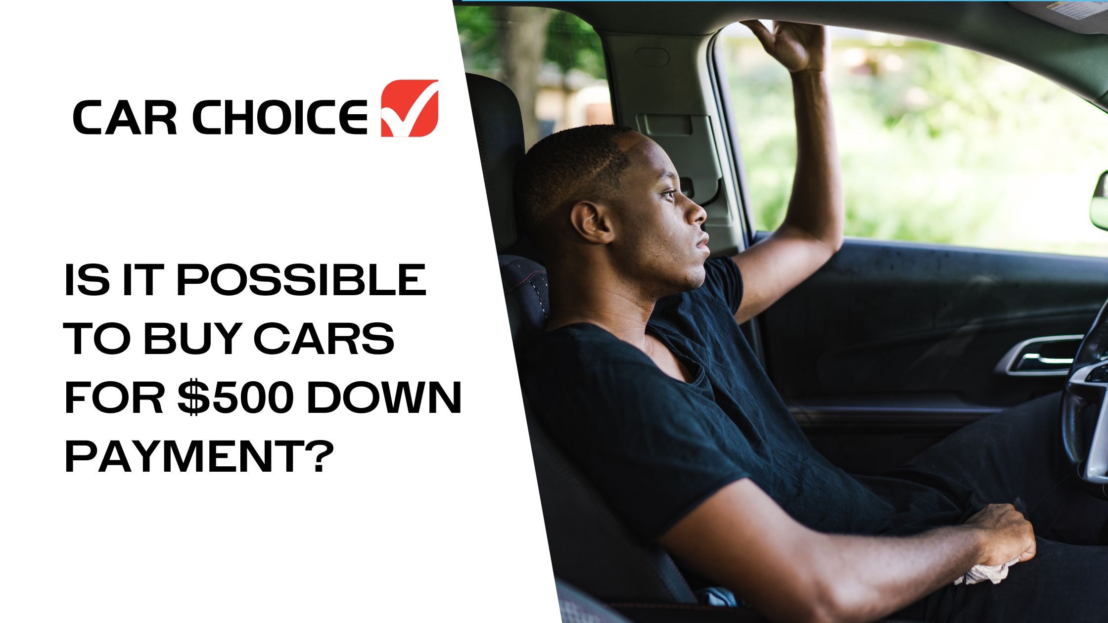 Can you get a sales car with 500 down